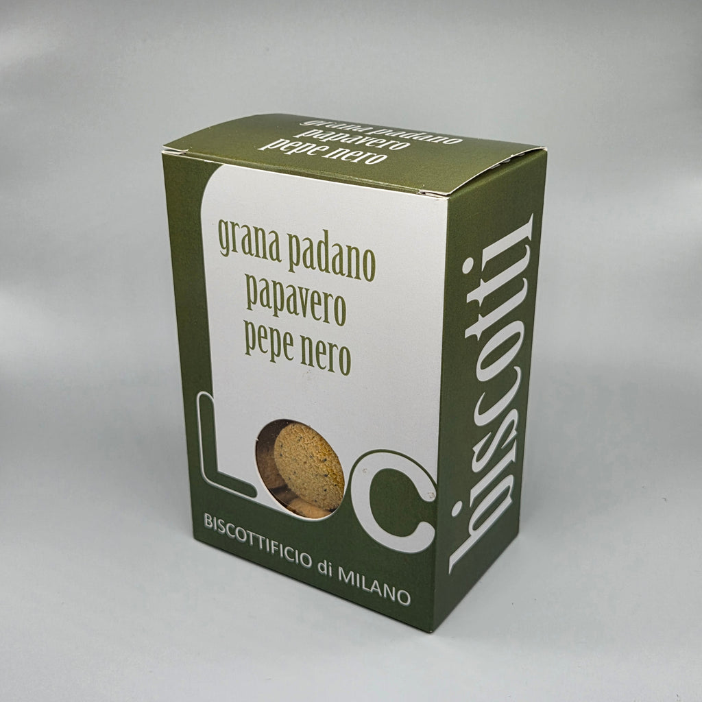 Grana padano, papavero e pepe nero